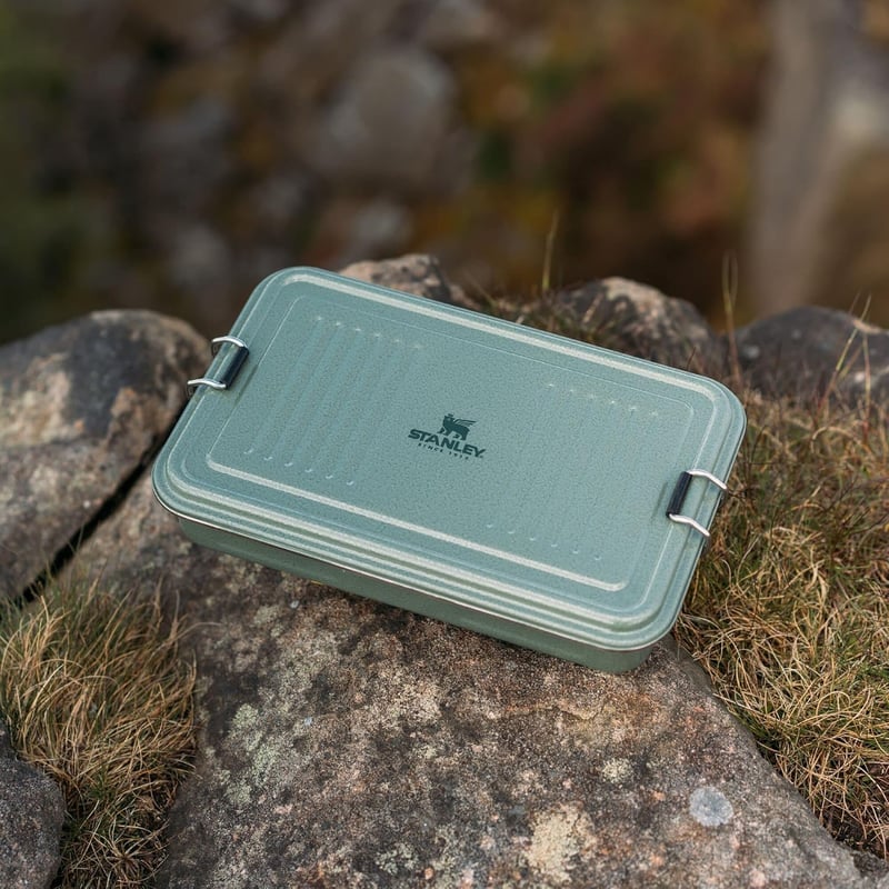 STANLEY 1913 Rozsdamentes Ételhordó 1.2L Zöld Szendvicses Doboz BPA-Mentes - 1,1 L, Hammertone Green