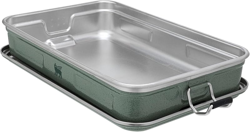 STANLEY 1913 Rozsdamentes Ételhordó 1.2L Zöld Szendvicses Doboz BPA-Mentes - 1,1 L, Hammertone Green