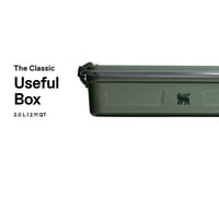 Casetă pentru alimente Stanley 1913 Useful Classic 2L din oțel inoxidabil - Recipient pentru sandwich-uri lavabil în mașina de spălat vase, stivuibil, fără BPA, Hammertone Green 3
