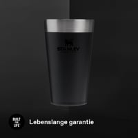 Cană de bere STANLEY Adventure Stacking 473 ml - Negru, oțel inoxidabil, izolare în vid, pereți dubli, fără BPA, compatibilă cu mașina de spălat vase 6