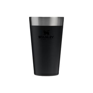 Cană de bere STANLEY Adventure Stacking 473 ml - Negru, oțel inoxidabil, izolare în vid, pereți dubli, fără BPA, compatibilă cu mașina de spălat vase