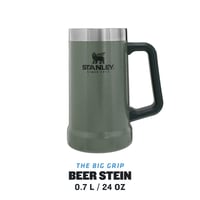 Vákuový pivný krígeľ Stanley Adventure 709 ml, farba Hammertone Green, s rukoväťou, z nehrdzavejúcej ocele, vhodný do umývačky riadu, udrží nápoj studený 7 hodín 3