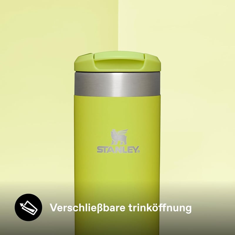 STANLEY Aerolight Transit 0,47L Termikus Utazó Bögre Sárga - 6 Óra Hőtartás, Autópoháradapter - 0.47 L, Electric Yellow