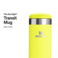 Cană Termo Stanley Aerolight Transit 0,35 L - Menține Băuturile Calde Până la 4 Ore - Lavabilă în Mașina de Spălat Vase - Cană de Cafea Etanșă - Compatibilă cu Suportul de Pahare Auto - Galben 3