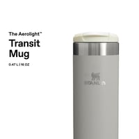 Termoska Stanley Aerolight Transit 0,47 l – Udrží nápoj teplý 6 hodín – Vhodná do umývačky riadu – Nepriepustný hrnček na kávu – Kompatibilná s držiakmi do auta – Ash 3