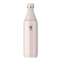 Sticlă de apă din oțel inoxidabil Stanley All Day Slim 0,6 L - Termos cu menținerea temperaturii timp de 6/11 ore - Fără BPA - Etanșă - Lavabilă în mașina de spălat vase - Rose Quartz 1