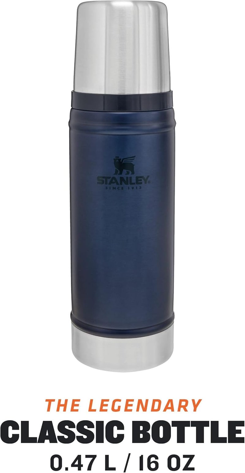 Stanley Classic Legendary 473ml Termosz Palack, 15 Órás Hőtartás, Rozsdamentes Acél - 2-0.75 l, Nightfall
