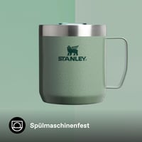 Cană termică Stanley Classic Legendary Camp Mug 0,35 L – Hammertone Green – cană de cafea pentru voiaj din oțel inoxidabil, fără BPA, lavabilă în mașina de spălat vase 6