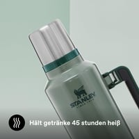 Termoska Stanley Classic Legendary z nehrdzavejúcej ocele 1,9 l – Hammertone Green – bez BPA, udržanie teploty 32 hodín, odolná voči vytečeniu, vhodná do umývačky riadu 5