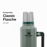 Termoska Stanley Classic Legendary z nehrdzavejúcej ocele 1,9 l – Hammertone Green – bez BPA, udržanie teploty 32 hodín, odolná voči vytečeniu, vhodná do umývačky riadu 3