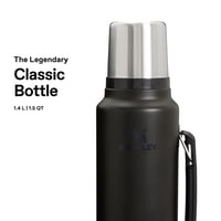 Termos Stanley Classic Legendary 1,4 L, negru mat, oțel inoxidabil, menține temperatura timp de 40 de ore, fără BPA, lavabil în mașina de spălat vase 3