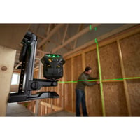 Nivelă laser cu linii Stanley FatMax FMHT1-77356 X3 verde - cu 3 linii transversale la 360°, autonivelantă, IP54, pentru utilizare la interior și exterior 3