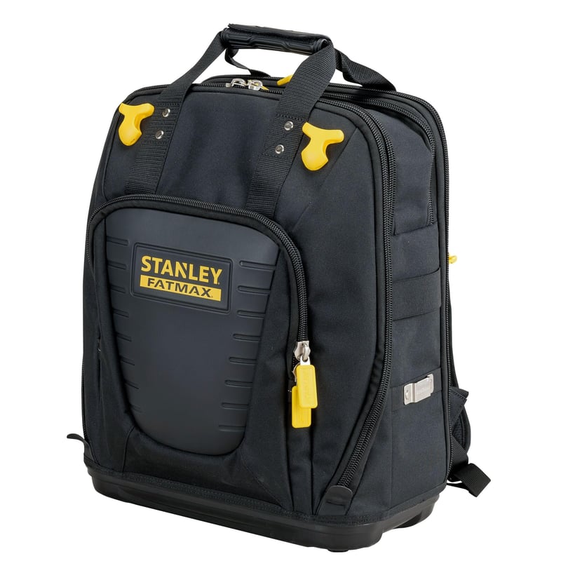 Rucsac pentru scule Stanley FatMax FMST1-80144, cu bază impermeabilă și spate căptușit, pentru șantiere și ateliere