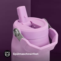 Sticlă de apă Stanley Flip Straw 0,7 L mov - menține băutura rece 10 ore, gheața rezistă 3 zile, etanșă, fără BPA, lavabilă în mașina de spălat vase 7
