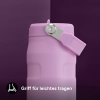 Sticlă de apă Stanley Flip Straw 0,7 L mov - menține băutura rece 10 ore, gheața rezistă 3 zile, etanșă, fără BPA, lavabilă în mașina de spălat vase 6