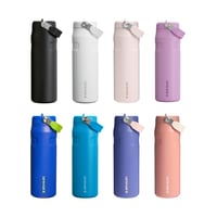 Sticlă de apă Stanley Flip Straw 0,7 L mov - menține băutura rece 10 ore, gheața rezistă 3 zile, etanșă, fără BPA, lavabilă în mașina de spălat vase 10