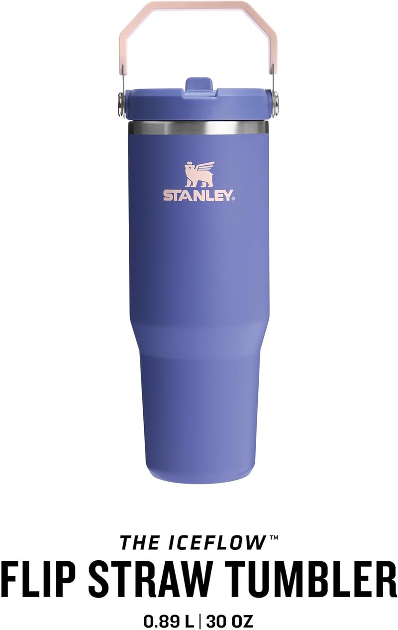 Stanley Flip Straw Tumbler 0,89L Termosz Palack - 12+ Óra Hideg Tartás, Mosogatógépben Mosható - Lupine