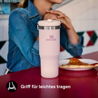 Termoska Stanley Flip Straw Tumbler so slamkou 0,89 l – Rose Quartz – udrží chlad viac ako 12 hodín – bez obsahu BPA – vhodná do umývačky riadu – športová fľaša 6