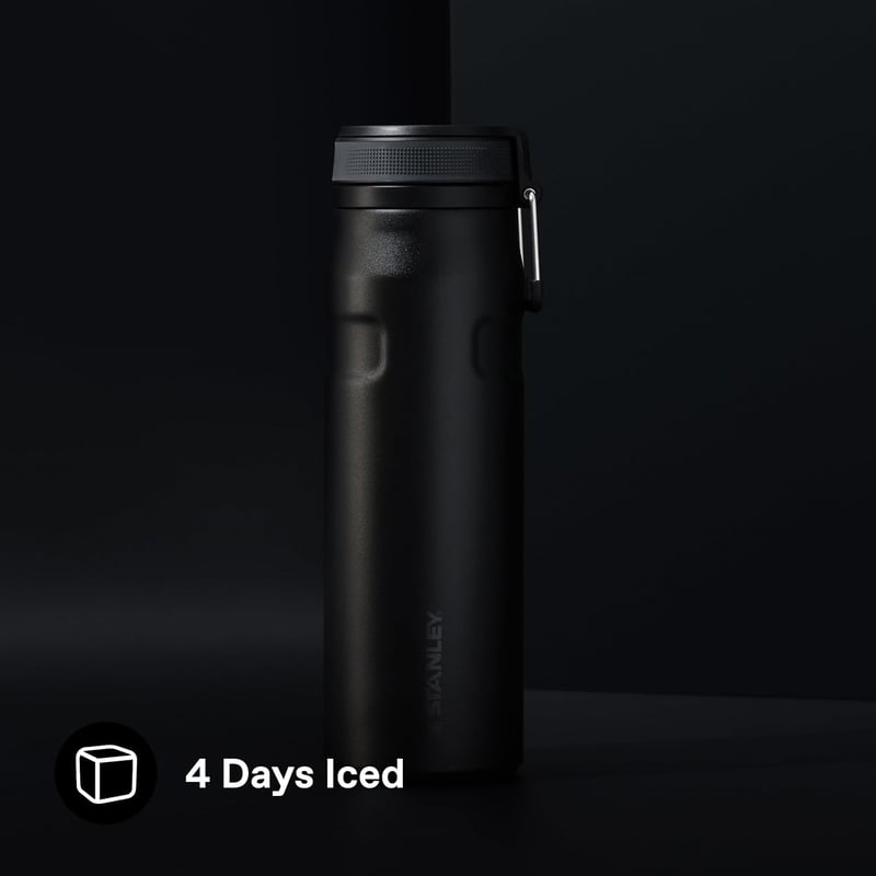 Stanley IceFlow 0.71L Twist Flip Termosz - 17 Órás Hűtés, Rozsdamentes Acél, Fekete - 710 ml, Black 2.0