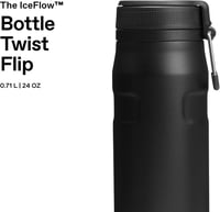 Stanley IceFlow 0.71L Twist Flip Termosz - 17 Órás Hűtés, Rozsdamentes Acél, Fekete - 710 ml, Black 2.0 2