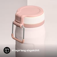 Nerezová fľaša Stanley IceFlow Flip Straw 0,71 l – Rose Quartz – 17 hodín chladenia, 4 dni ľadová, bez BPA, vhodná do umývačky riadu 4