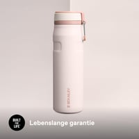 Nerezová fľaša Stanley IceFlow Flip Straw 0,71 l – Rose Quartz – 17 hodín chladenia, 4 dni ľadová, bez BPA, vhodná do umývačky riadu 6