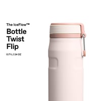 Nerezová fľaša Stanley IceFlow Flip Straw 0,71 l – Rose Quartz – 17 hodín chladenia, 4 dni ľadová, bez BPA, vhodná do umývačky riadu 3