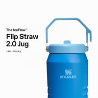 Fľaša Stanley IceFlow Flip Straw 2.0 1,9 l – Azúrovomodrá, bez BPA, nepriepustná, vhodná do umývačky riadu, udrží nápoj ľadovo studený 4 dni 3