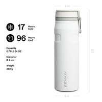 Nerezová fľaša Stanley IceFlow Twist Flip 0,7 l – Frost – udrží nápoj studený 17 hodín, ľadový až 4 dni, nepriepustná, bez BPA, vhodná do umývačky riadu 2