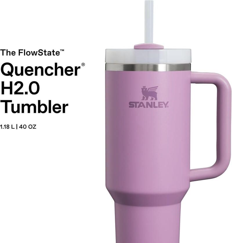 STANLEY Quencher H2.0 1,2L Termikus Ivópalack Szívószállal, 11 Órás Hűtés, Lila - 1.2L, Fliederfarben, Core