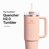 Termos Stanley Quencher H2.0 FlowState 0,89 l, krémovo-oranžová – so slamkou, rukoväťou a vekom – bez BPA – vhodný do umývačky riadu 3