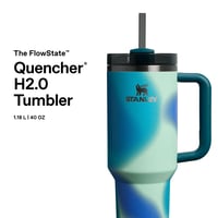 Pohár Stanley Quencher H2.0 FlowState 1,2 l – Coastal Teal Motion | So slamkou, rukoväťou a vekom – Vhodný do umývačky riadu – Bez obsahu BPA 3