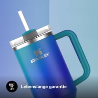 Termohrnček Stanley Quencher H2.0 FlowState so slamkou 1,2 l – Sea Glass Aura – Nerezový termohrnček bez BPA – 48-hodinové chladenie ľadom 6
