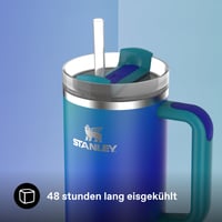 Termohrnček Stanley Quencher H2.0 FlowState so slamkou 1,2 l – Sea Glass Aura – Nerezový termohrnček bez BPA – 48-hodinové chladenie ľadom 4