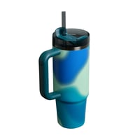 Termoska Stanley Quencher H2.0 Flowstate so slamkou 0,89 l - Coastal Teal Motion - Nerezová fľaša bez obsahu BPA - 9 hodín chladenia - 8