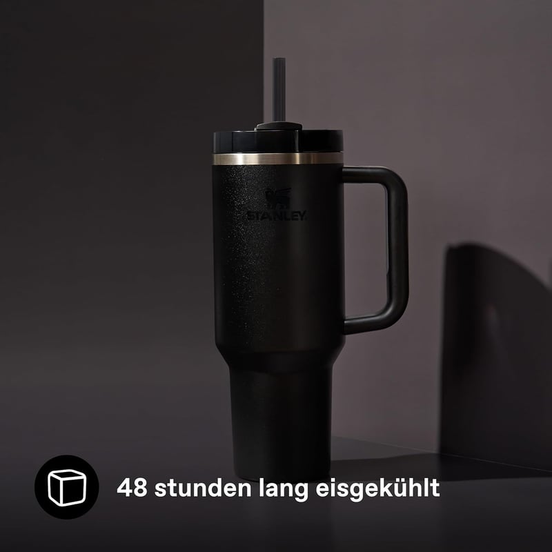 STANLEY Quencher H2.0 Termikus Vizes Palack 1.2L Fekete - 11 Órás Hűtés - 2-1,180 ml, Black, Core