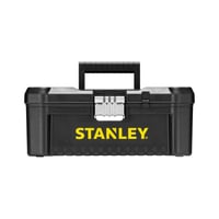 Cutie de scule Stanley STST1-75515 Essential cu închizători metalice, tăviță detașabilă și organizatoare pe capac, negru-galben, 12,5 inch 1