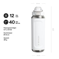 Fľaša Stanley Wellspring 0,7 l - Frost (ľadovo modrá) - 12-hodinové chladenie, nepriepustná, bez BPA, vhodná do umývačky riadu 2
