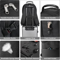 star cloud Iskolatáska Laptop Hátizsák 18 Colos Vízálló Utazási Hátizsák Férfi Munka Táska Fekete 4