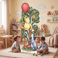 Star Cutouts SC4897 Winnie medve fa és szamár nagy karton figura 183 cm – gyerekszoba dekoráció, születésnapi party díszítés 7