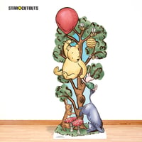 Star Cutouts SC4897 Winnie medve fa és szamár nagy karton figura 183 cm – gyerekszoba dekoráció, születésnapi party díszítés 2