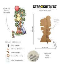 Star Cutouts SC4897 Winnie medve fa és szamár nagy karton figura 183 cm – gyerekszoba dekoráció, születésnapi party díszítés 3