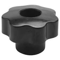 Csillag Fogantyú Anyamenet M10 x 38 mm Fejátmérő Sárgaréz Betét Bakelit Fekete Gépi Szerszámokhoz - 3 db 3
