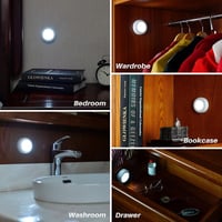 STAR-SPANGLED LED Érintéses Lámpa Szett 5db, Hideg Fehér Szekrény Világítás 7