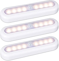 STAR-SPANGLED LED Szenzoros Szekrénylámpa Mozgásérzékelős Meleg Fehér 18cm 3db 1