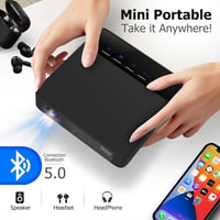 Staratlas 4K Mini Projektor WiFi 6 Technológiával - Beépített Android, Netflix, YouTube, Bluetooth 5.0, 150 ANSI Lumen, 4K Felbontású Videó  5