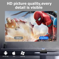 Staratlas 4K Mini Projektor WiFi 6 Technológiával - Beépített Android, Netflix, YouTube, Bluetooth 5.0, 150 ANSI Lumen, 4K Felbontású Videó  3