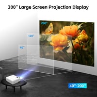 Staratlas Mini Projector 9500L 4K Full HD 1080P Bluetooth házimozi projektor HDMI USB tripod táskával 4