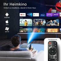 Staratlas Mini Projektor WiFi6 4K Bluetooth 12000 Lumen Full HD 1080P Otthoni Mozi 7