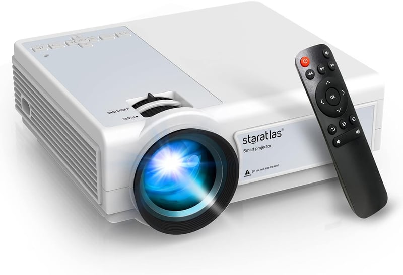Staratlas Mini Projektor WiFi6 4K Bluetooth 12000 Lumen Full HD 1080P Otthoni Mozi